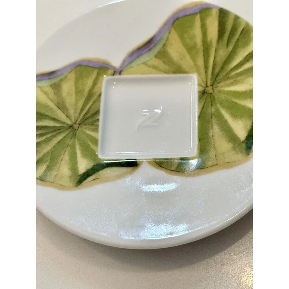 Nespresso Design Demitasse Cup And Saucer Waterlily/Lotus, Made in Germany Mint!